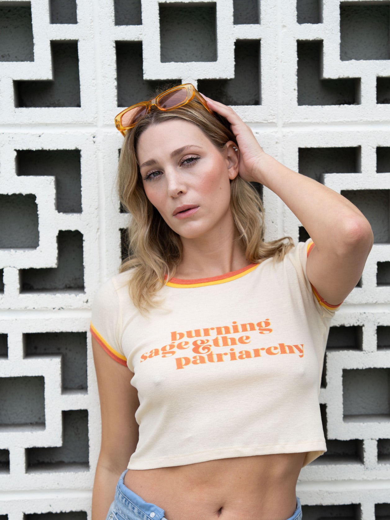 Burning Sage & the Patriarchy Ringer Tee